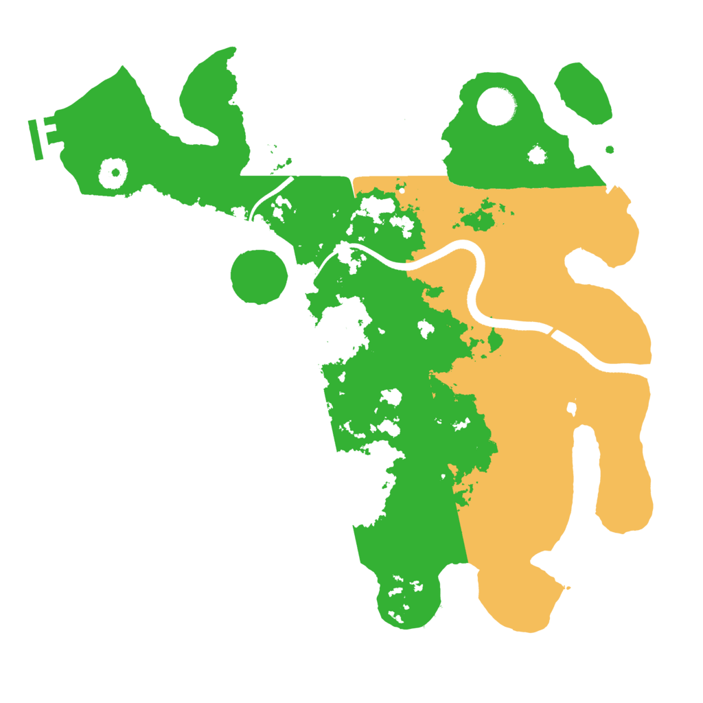 Biome Rust Map: Procedural Map, Size: 3500, Seed: 1850399446