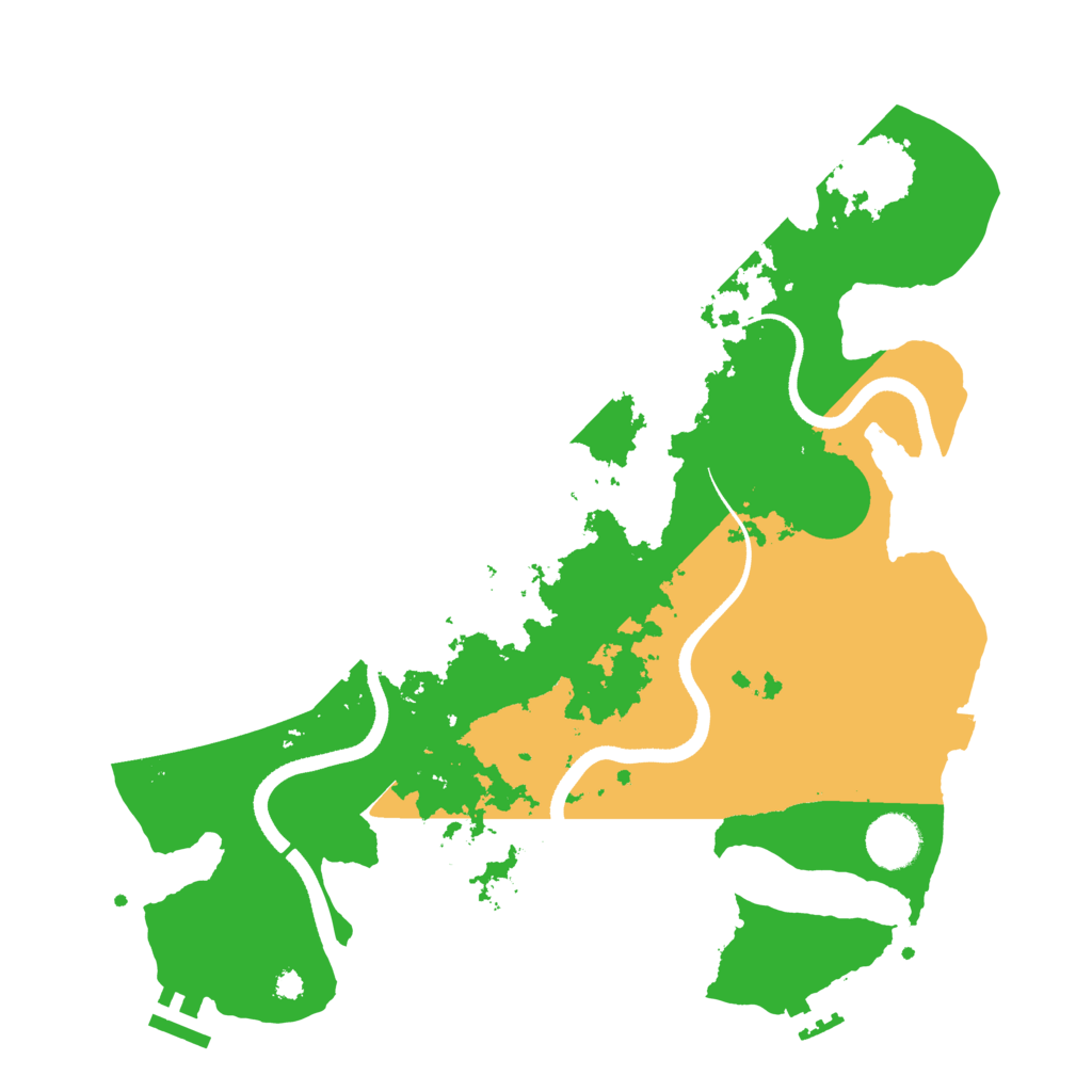 Biome Rust Map: Procedural Map, Size: 3500, Seed: 501752550