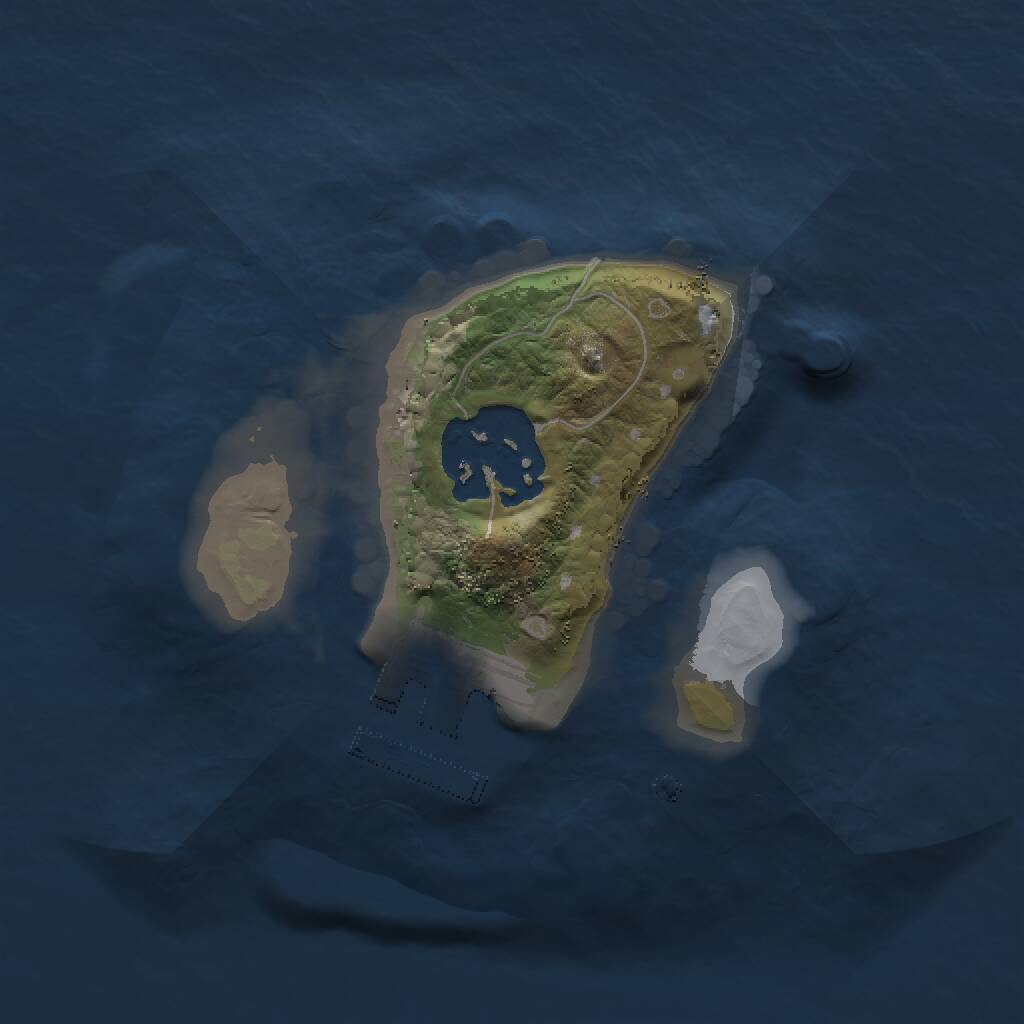 Rust Map: Procedural Map, Size: 1500, Seed: 295539893, 3 Monuments