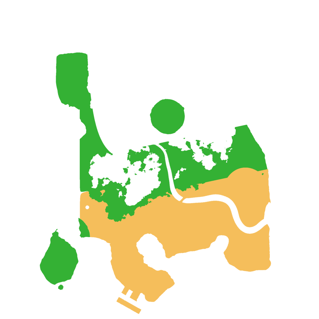 Biome Rust Map: Procedural Map, Size: 2500, Seed: 1687749445