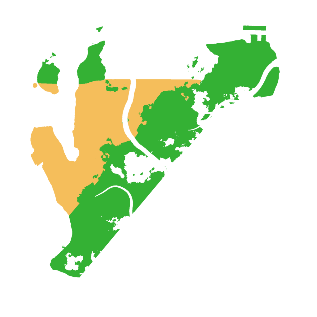 Biome Rust Map: Procedural Map, Size: 2800, Seed: 1102