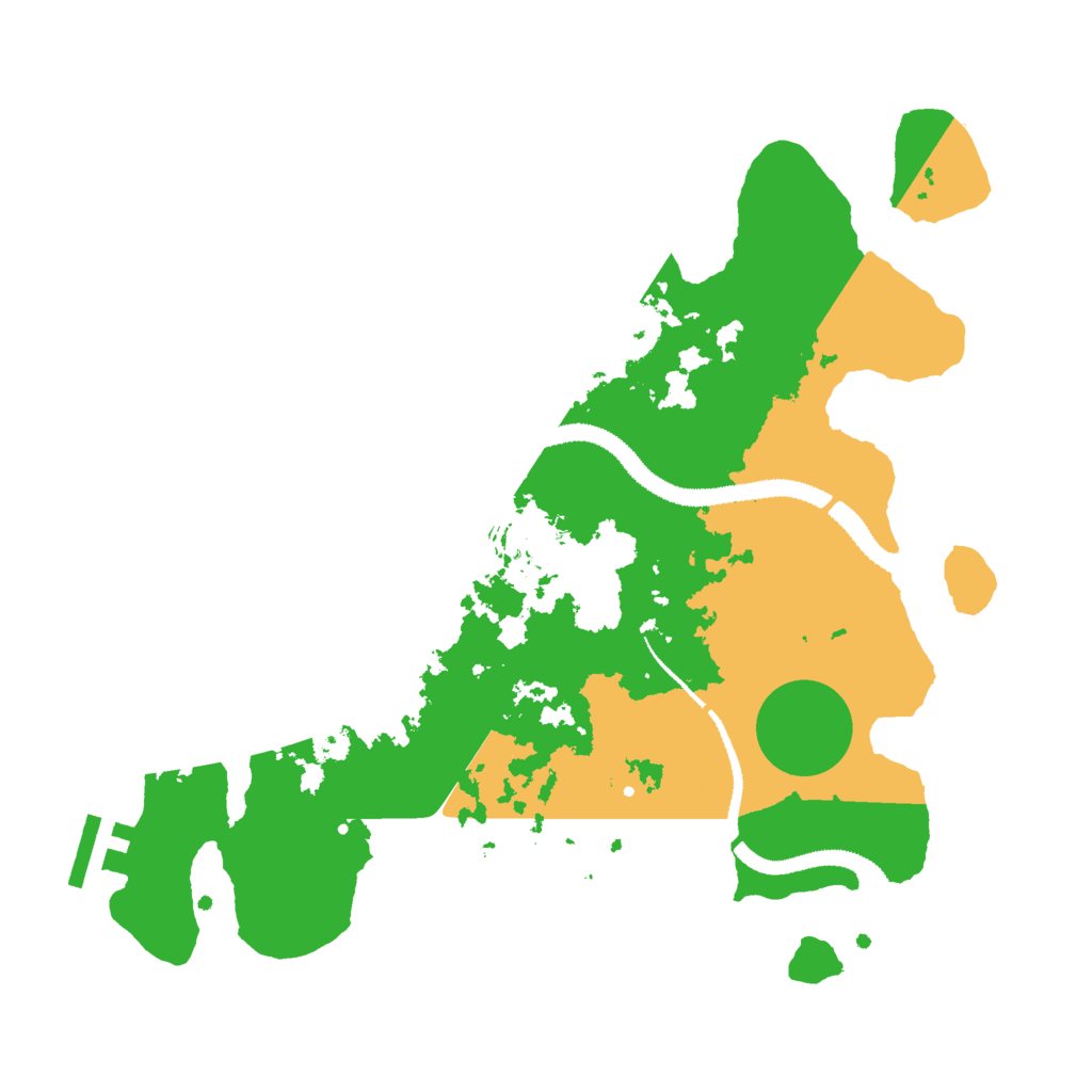 Biome Rust Map: Procedural Map, Size: 3000, Seed: 73344