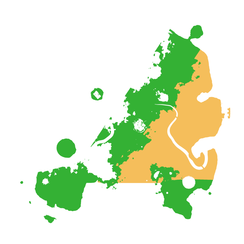 Biome Rust Map: Procedural Map, Size: 3500, Seed: 1551054416