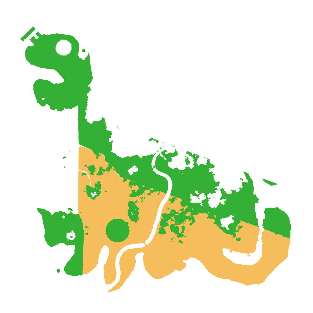 Biome Rust Map: Procedural Map, Size: 3500, Seed: 1172817154