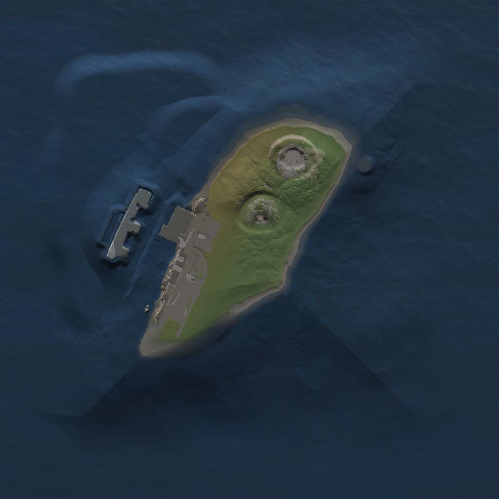 Rust Map: Procedural Map, Size: 1000, Seed: 834393278, 2 Monuments