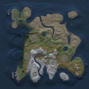 Thumbnail Rust Map: Procedural Map, Size: 3000, Seed: 8178, 11 Monuments