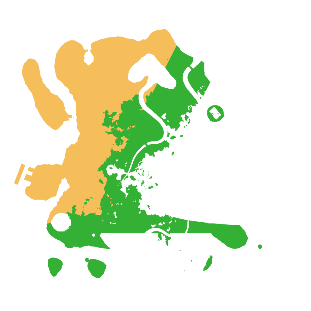 Biome Rust Map: Procedural Map, Size: 3000, Seed: 16682