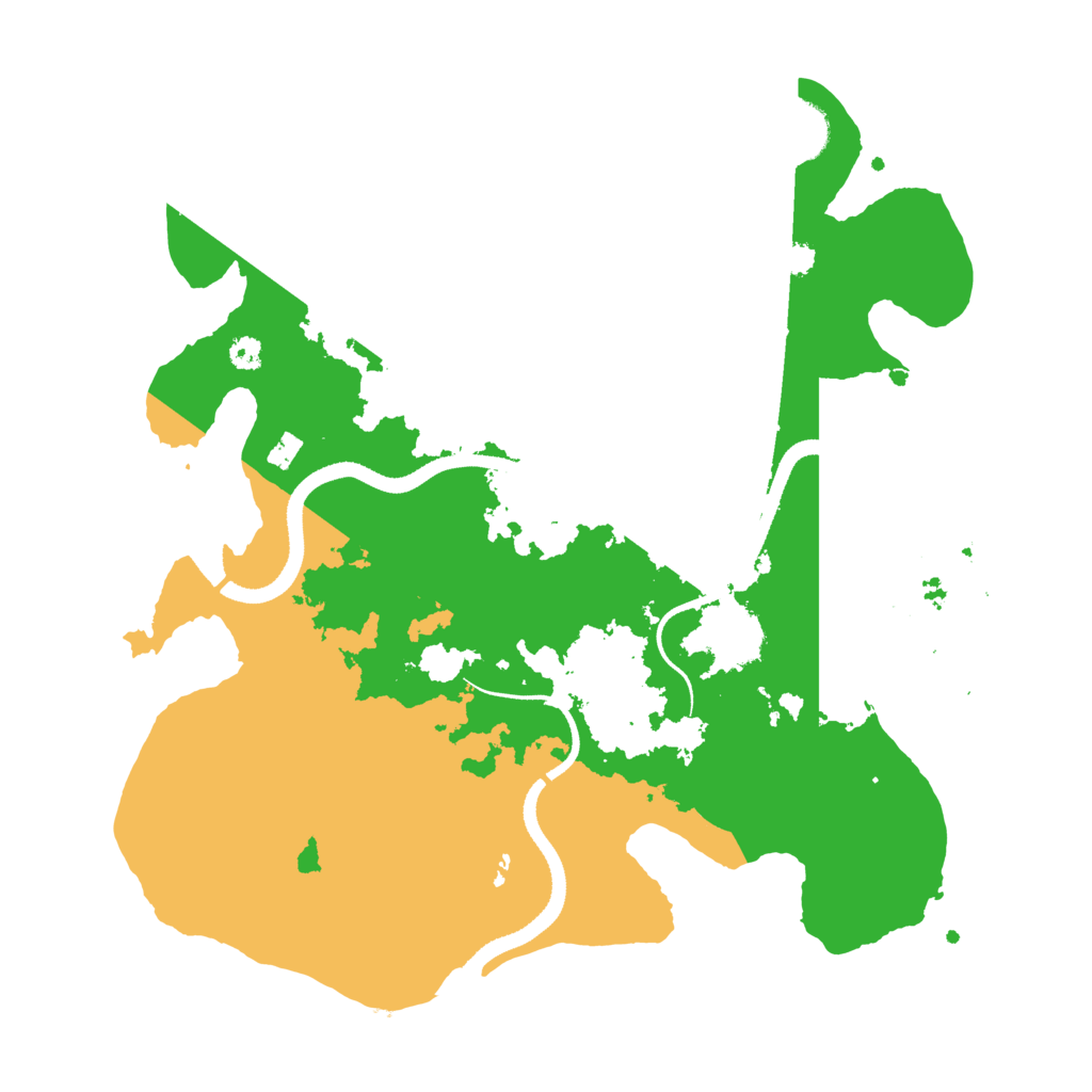 Biome Rust Map: Procedural Map, Size: 3300, Seed: 19901922