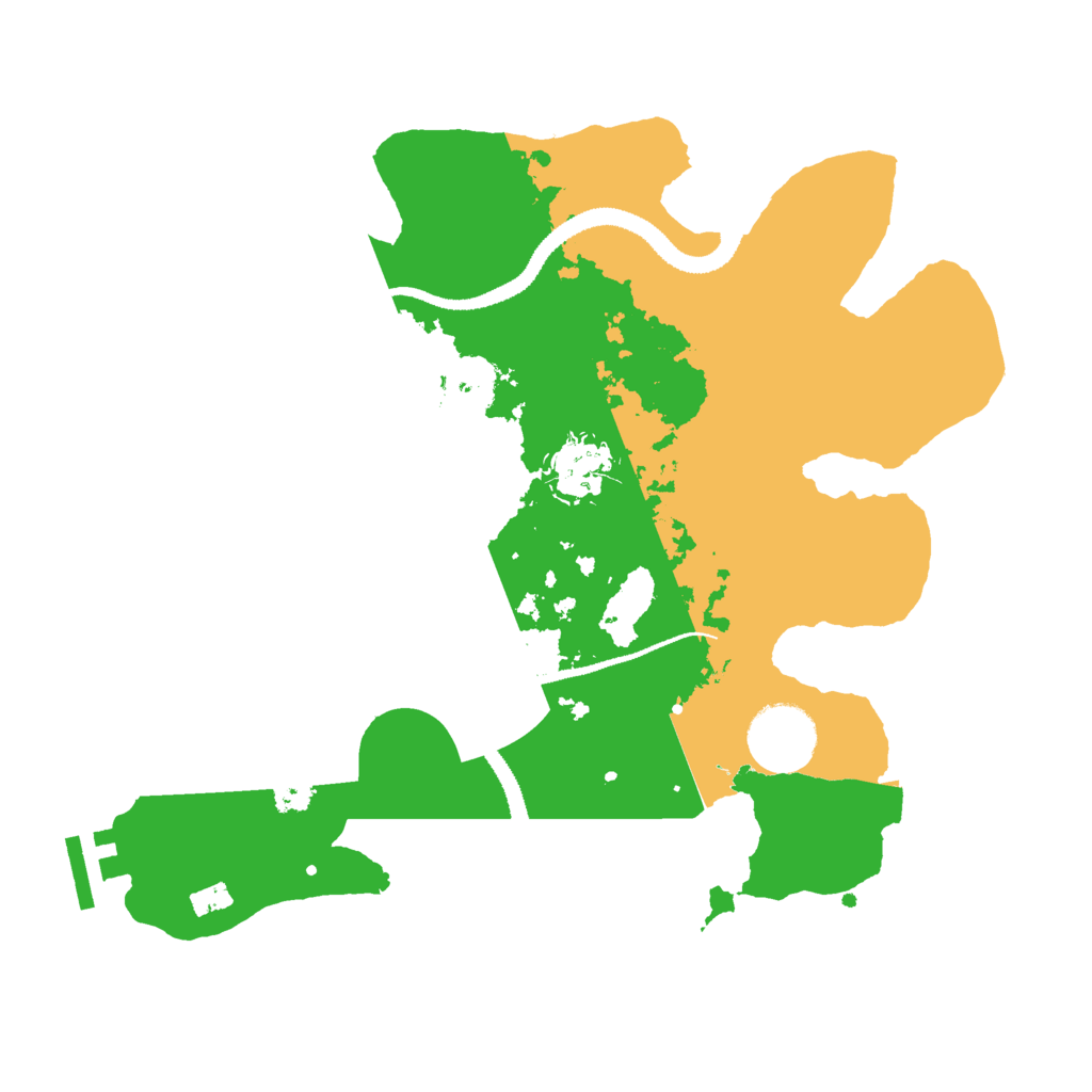 Biome Rust Map: Procedural Map, Size: 3000, Seed: 2477672