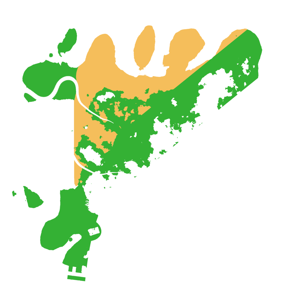 Biome Rust Map: Procedural Map, Size: 3000, Seed: 1973245