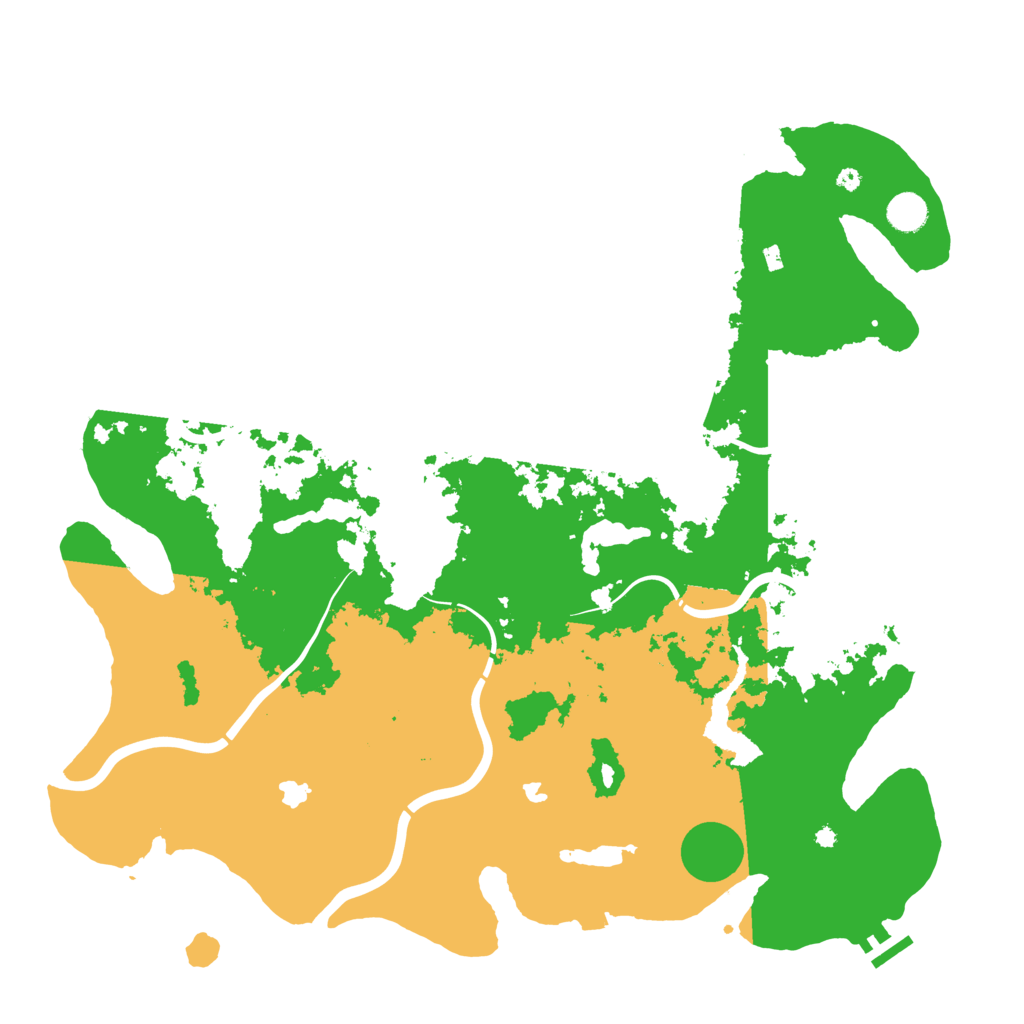 Biome Rust Map: Procedural Map, Size: 4500, Seed: 1876980020