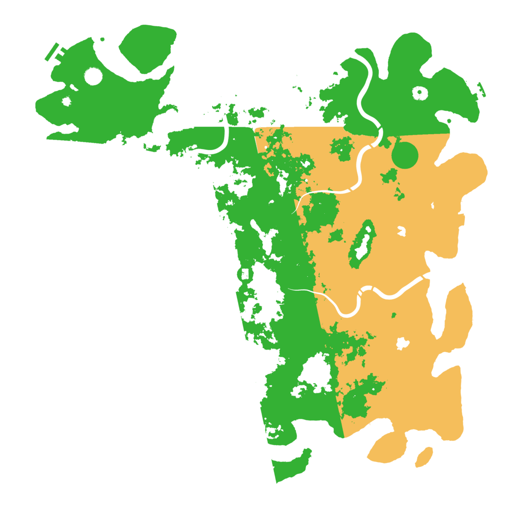 Biome Rust Map: Procedural Map, Size: 5000, Seed: 2000811