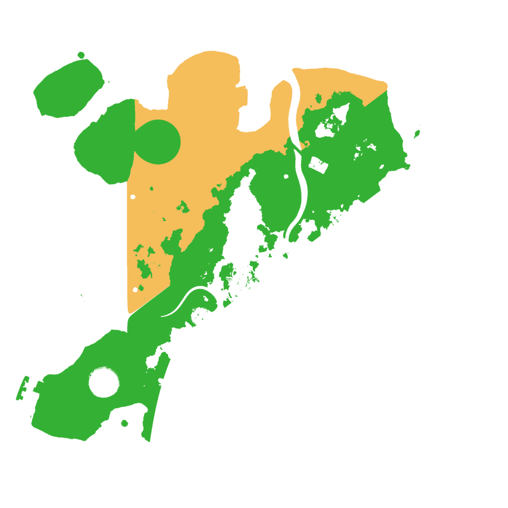 Biome Rust Map: Procedural Map, Size: 3000, Seed: 13520