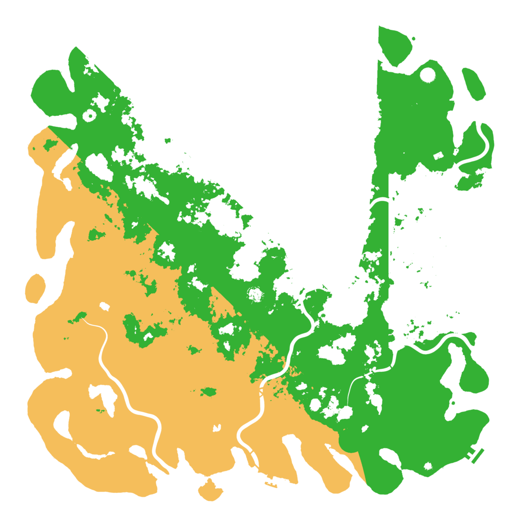Biome Rust Map: Procedural Map, Size: 6000, Seed: 424652142