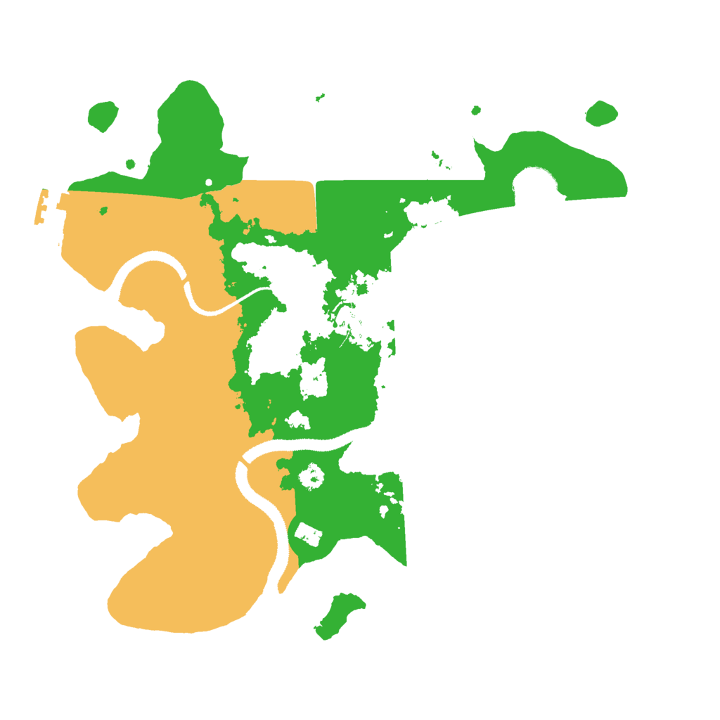 Biome Rust Map: Procedural Map, Size: 3000, Seed: 1337228