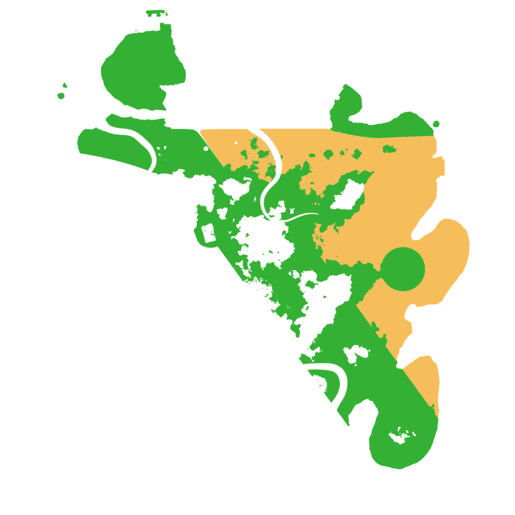 Biome Rust Map: Procedural Map, Size: 3100, Seed: 6969