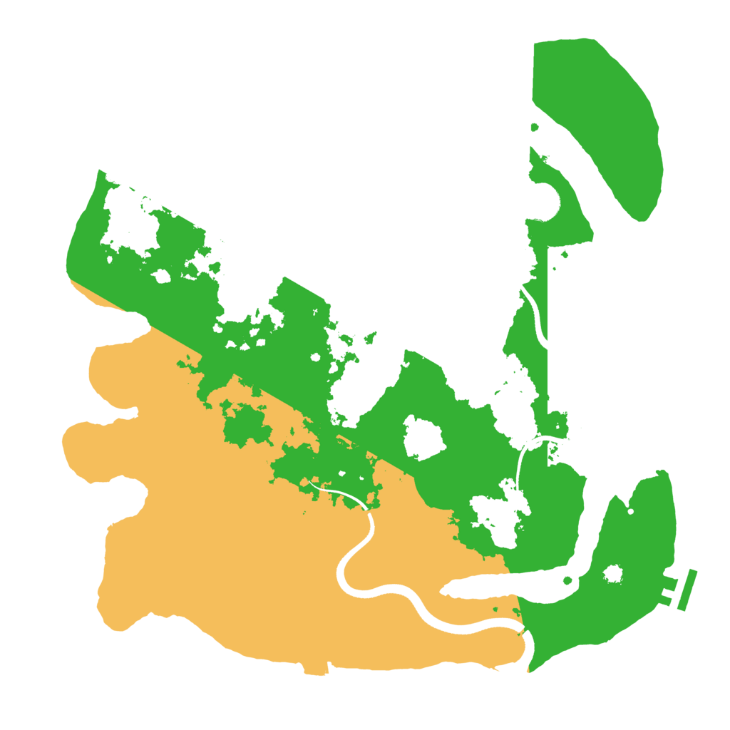 Biome Rust Map: Procedural Map, Size: 3500, Seed: 35744466