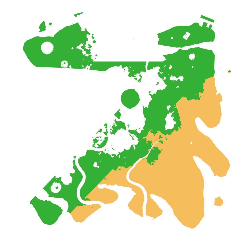 Biome Rust Map: Procedural Map, Size: 3500, Seed: 93809