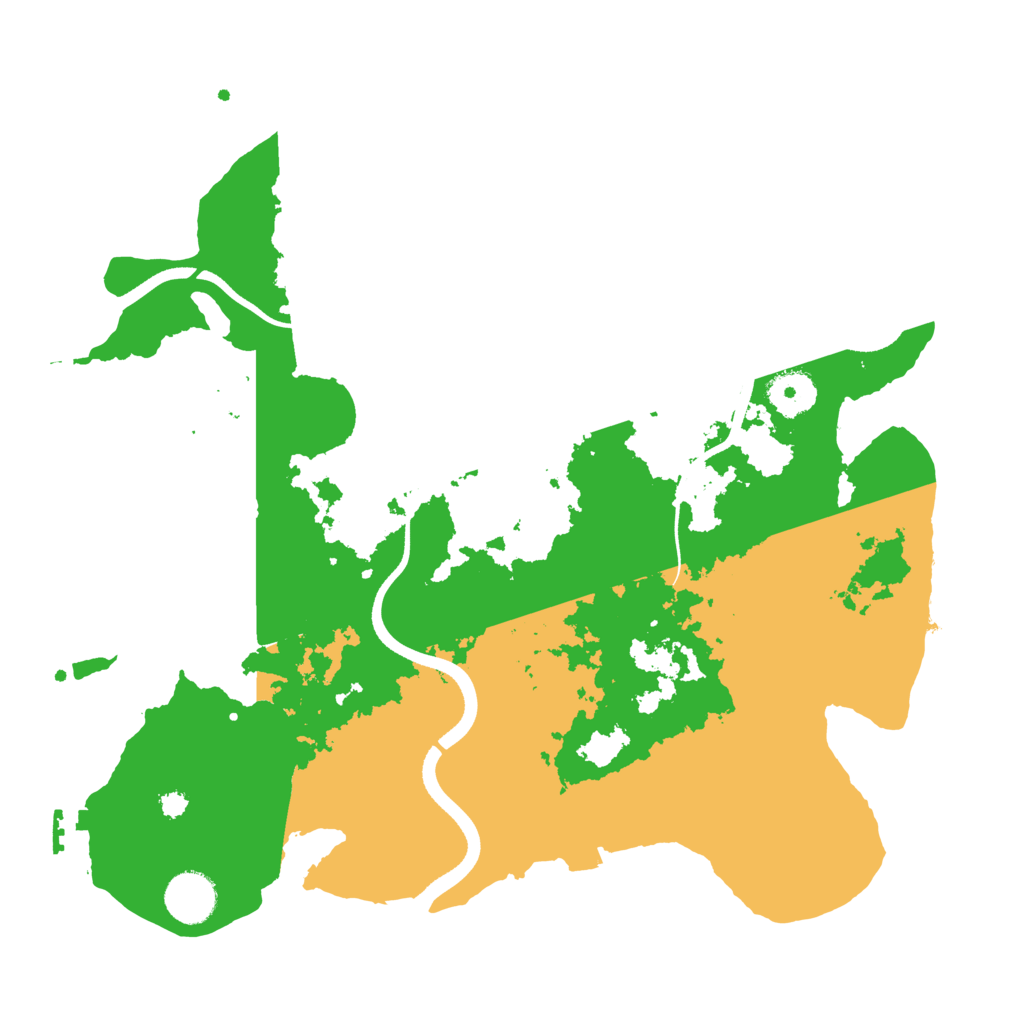 Biome Rust Map: Procedural Map, Size: 3500, Seed: 90512