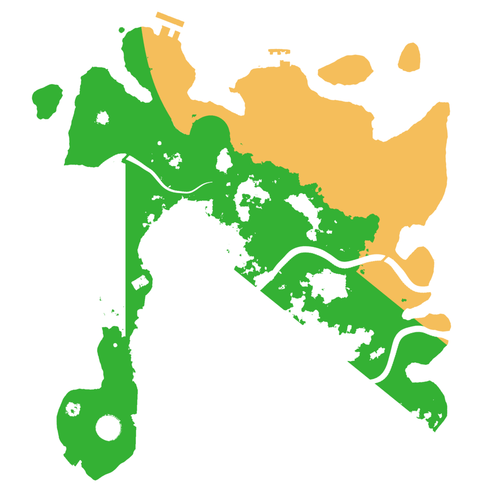 Biome Rust Map: Procedural Map, Size: 3500, Seed: 70722655