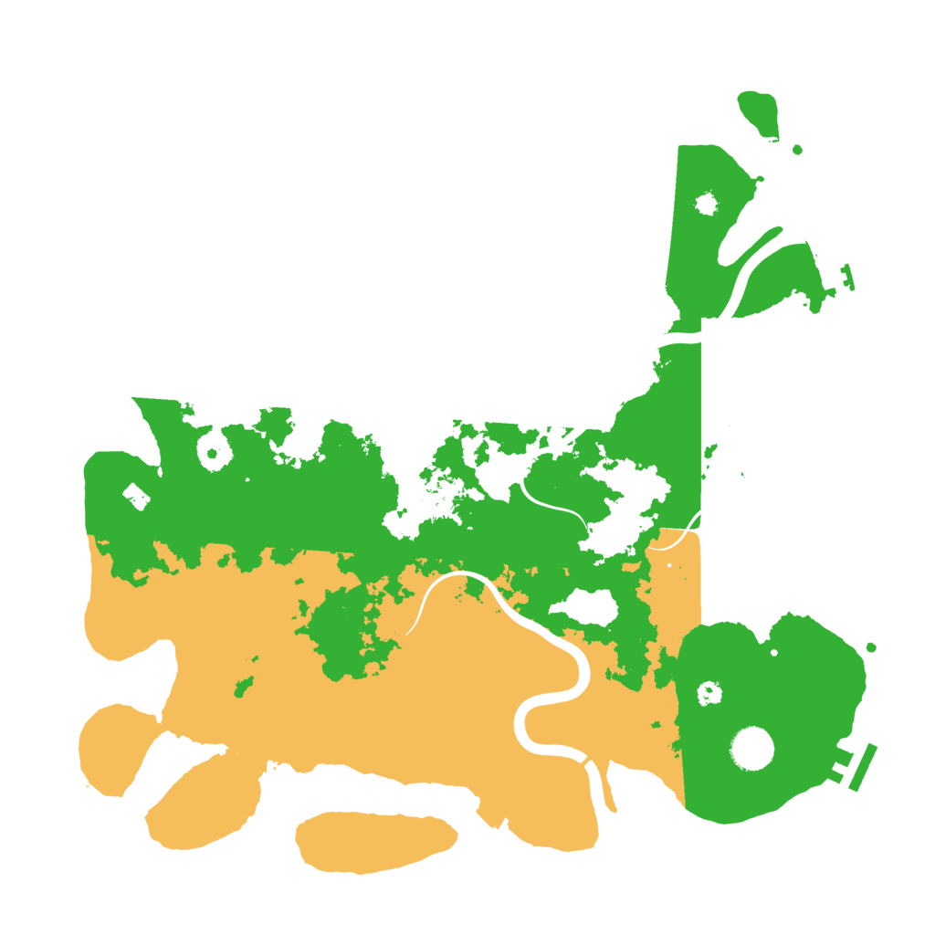 Biome Rust Map: Procedural Map, Size: 3800, Seed: 487445