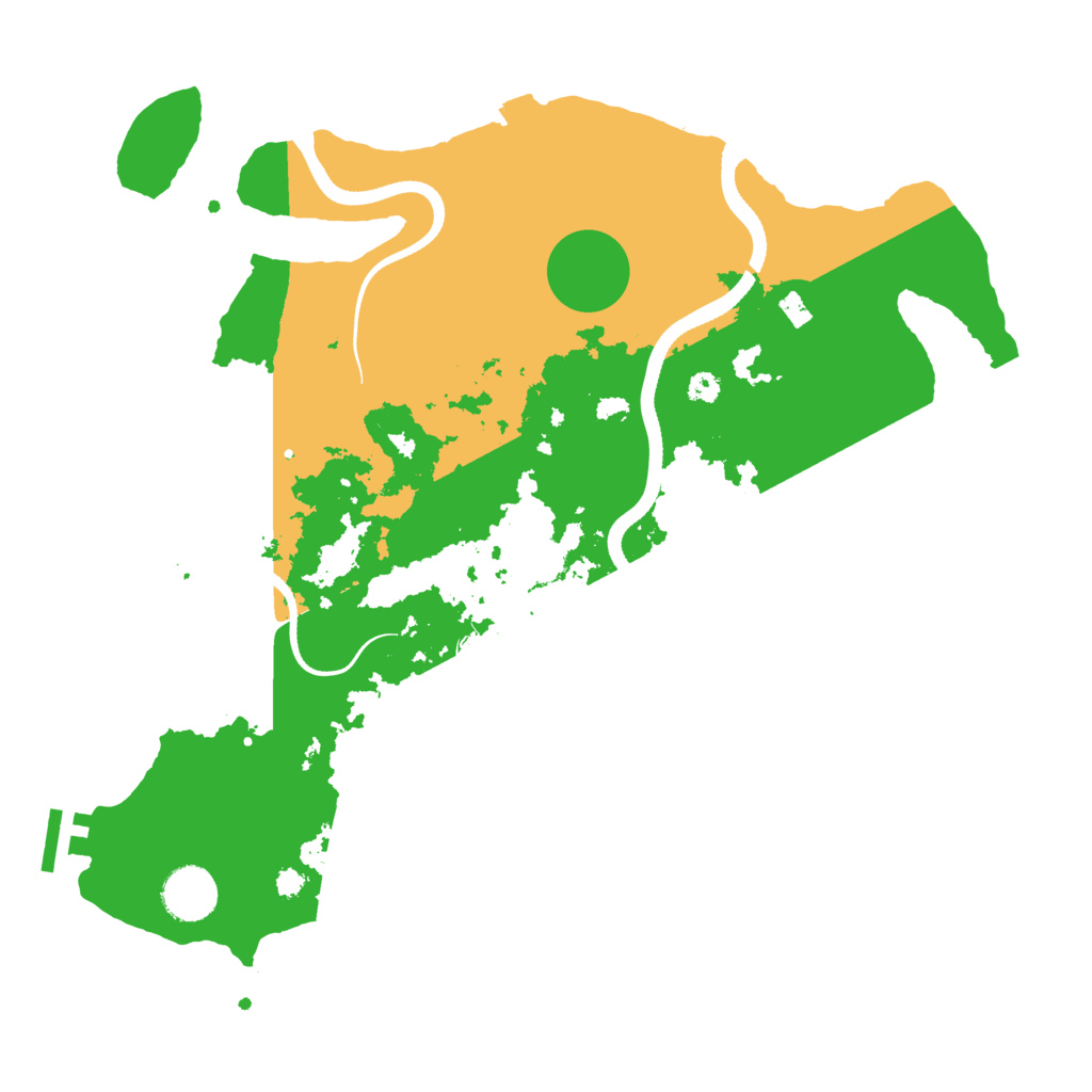Biome Rust Map: Procedural Map, Size: 3500, Seed: 41801