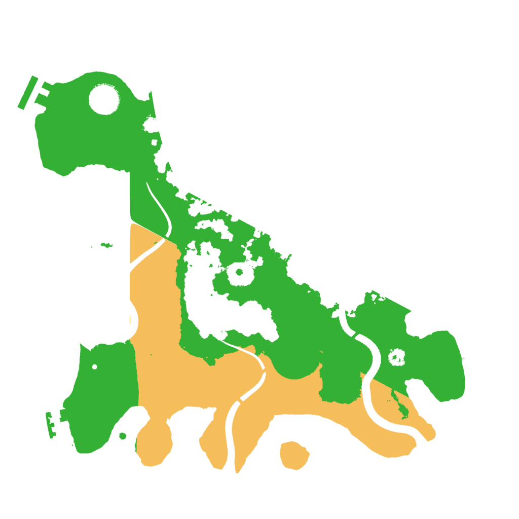 Biome Rust Map: Procedural Map, Size: 3000, Seed: 14507