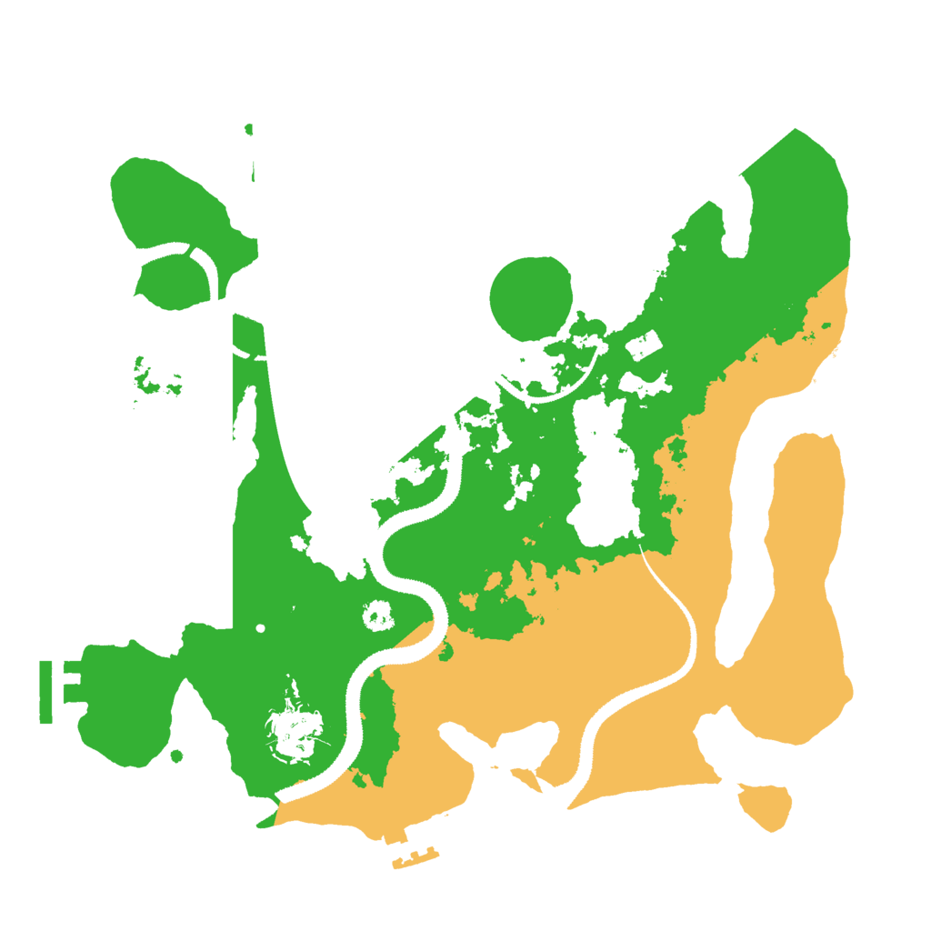 Biome Rust Map: Procedural Map, Size: 3000, Seed: 313313