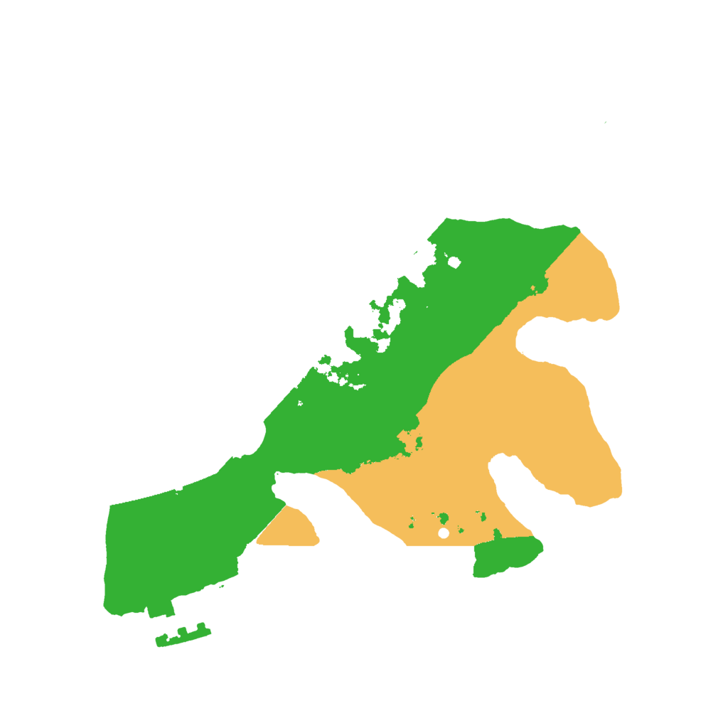 Biome Rust Map: Procedural Map, Size: 2000, Seed: 63244