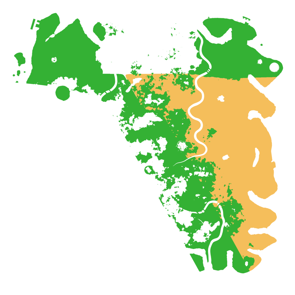 Biome Rust Map: Procedural Map, Size: 5500, Seed: 733869849
