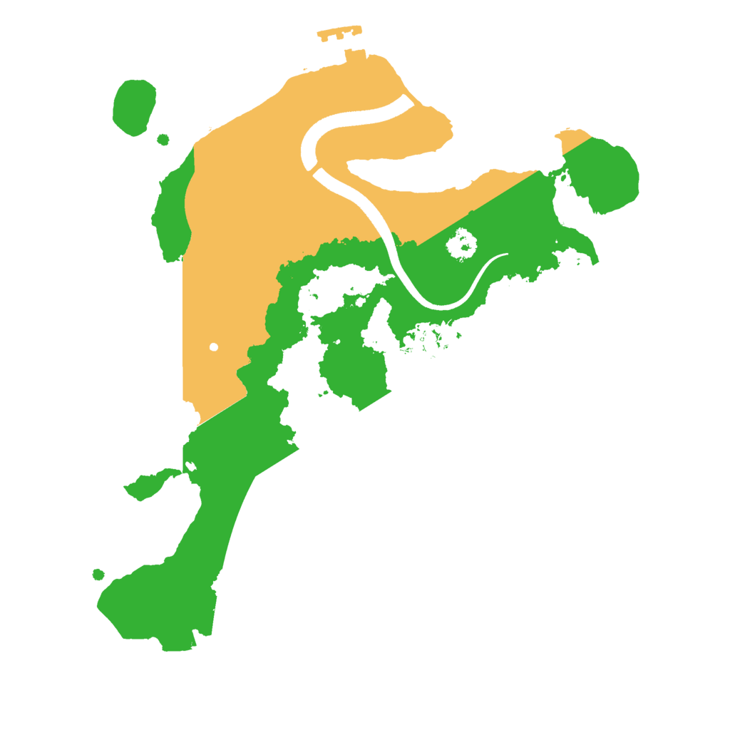 Biome Rust Map: Procedural Map, Size: 2500, Seed: 1741725735