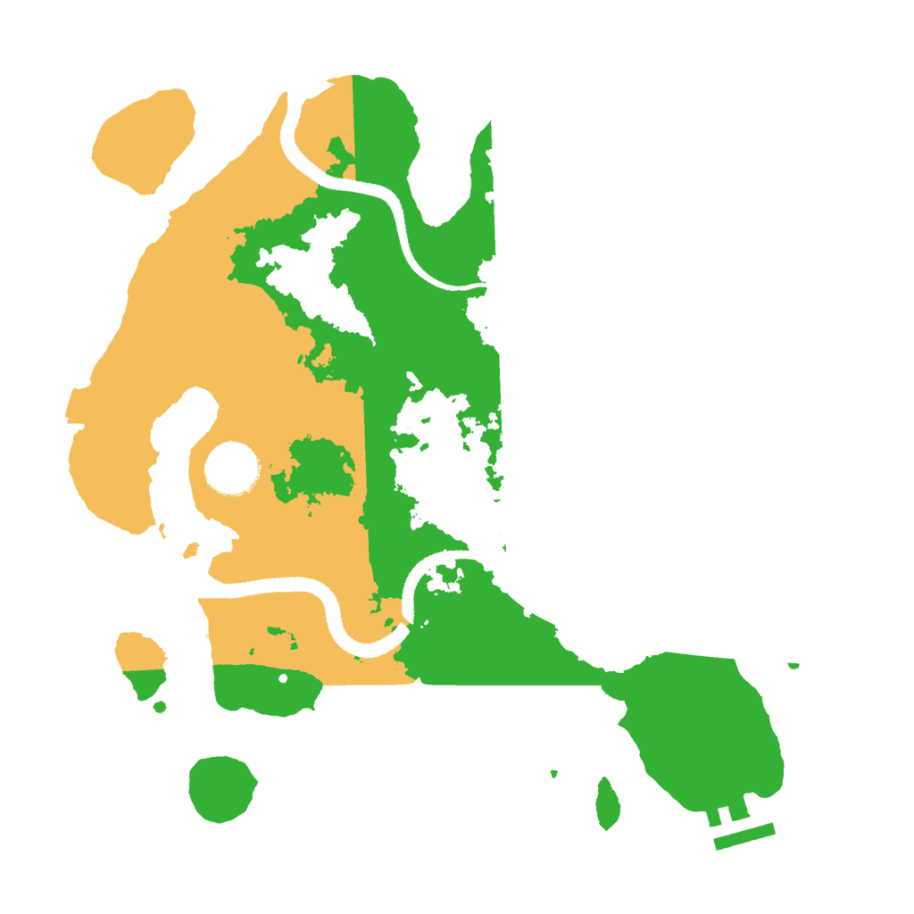 Biome Rust Map: Procedural Map, Size: 3000, Seed: 57868