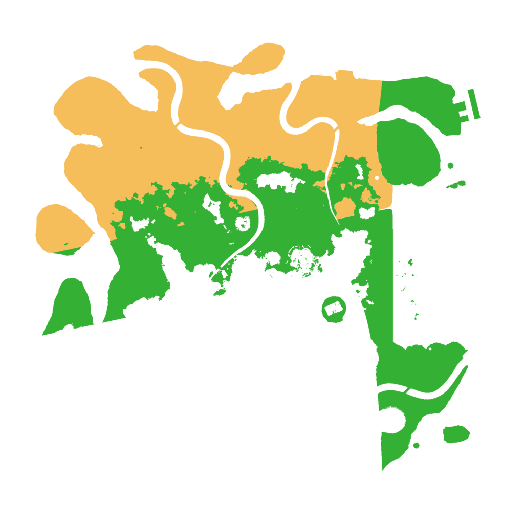 Biome Rust Map: Procedural Map, Size: 3500, Seed: 333153256