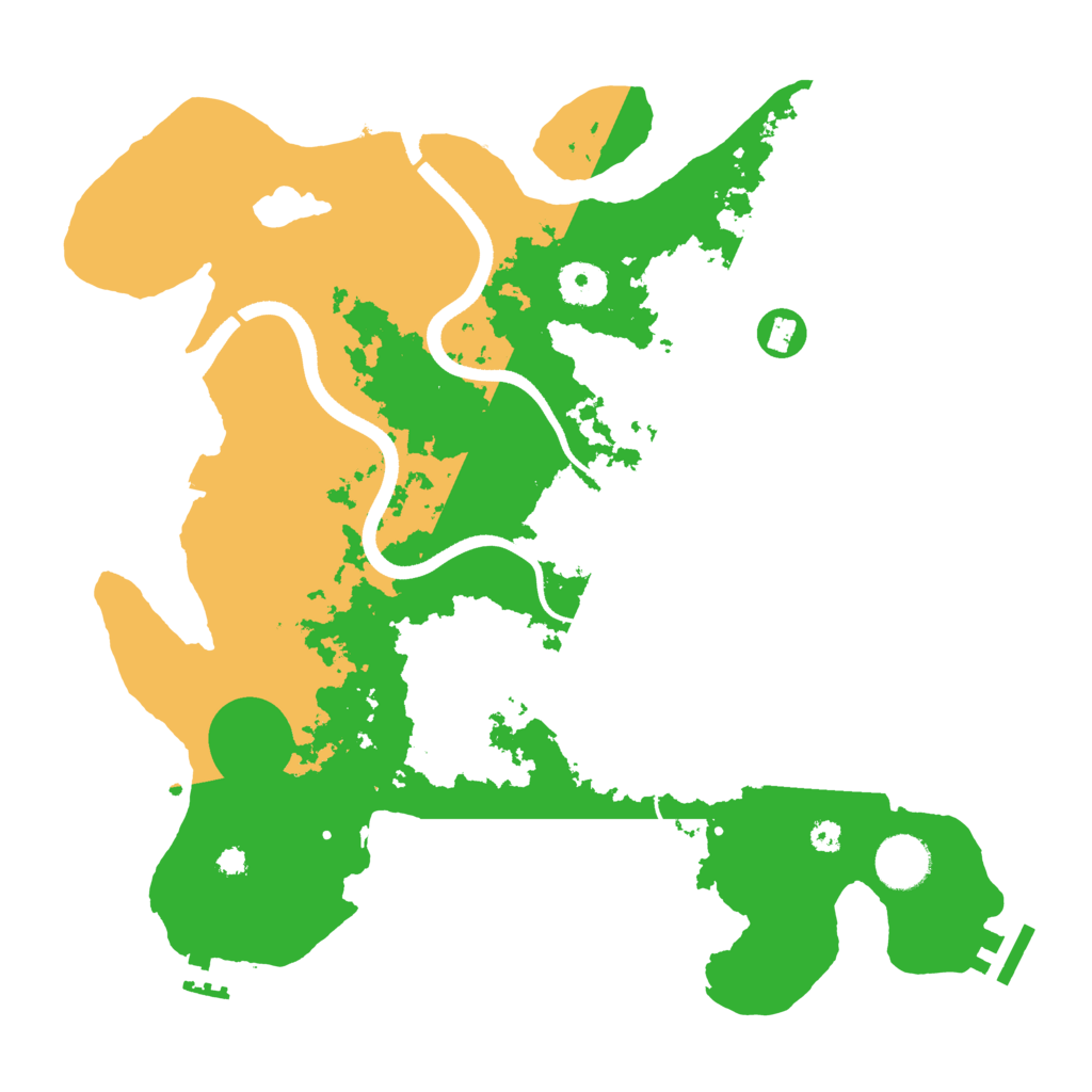 Biome Rust Map: Procedural Map, Size: 3500, Seed: 394202277