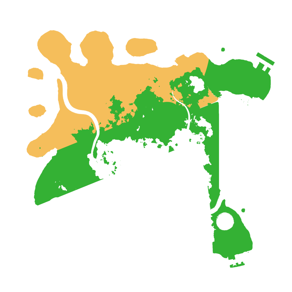Biome Rust Map: Procedural Map, Size: 3000, Seed: 20080