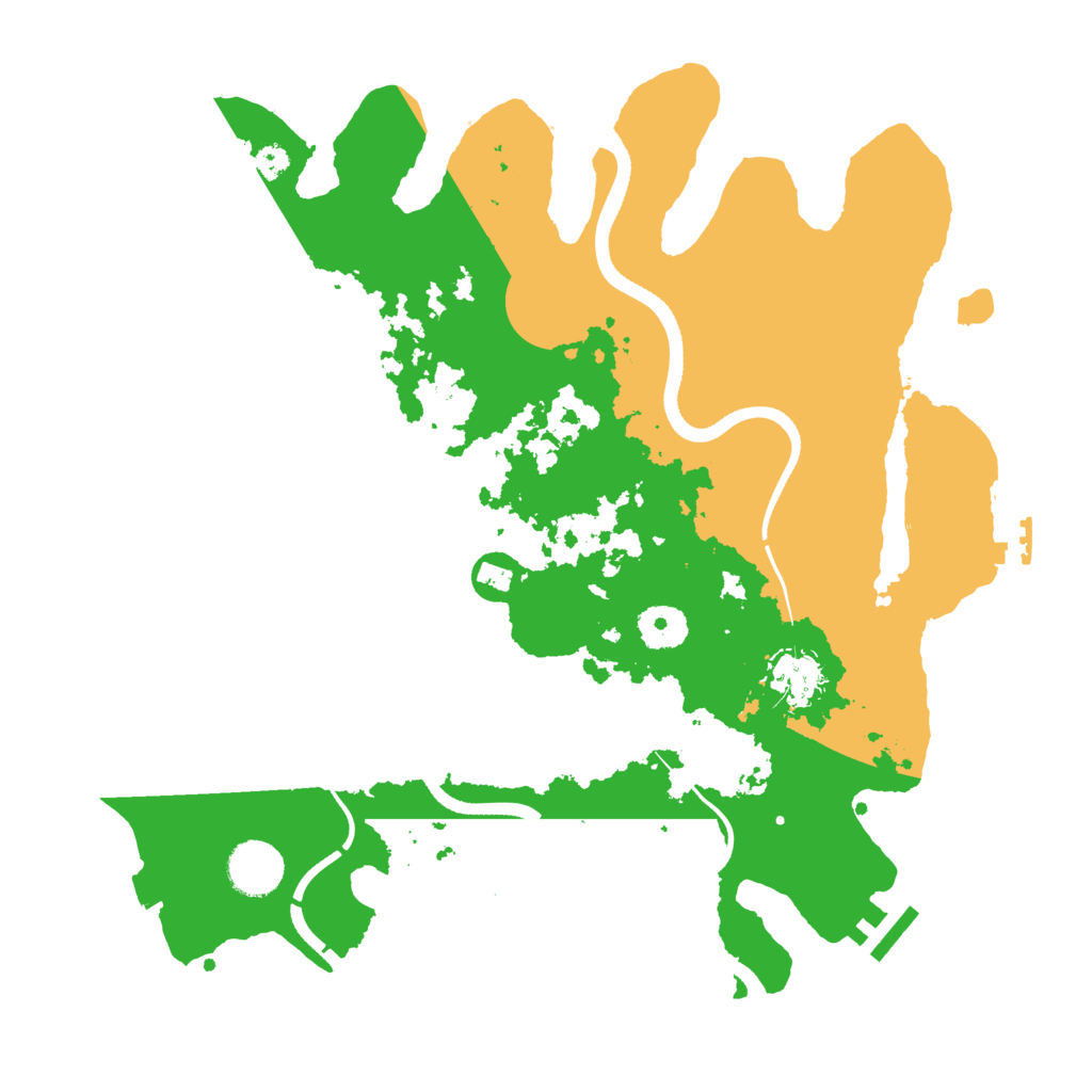 Biome Rust Map: Procedural Map, Size: 3500, Seed: 1793124160