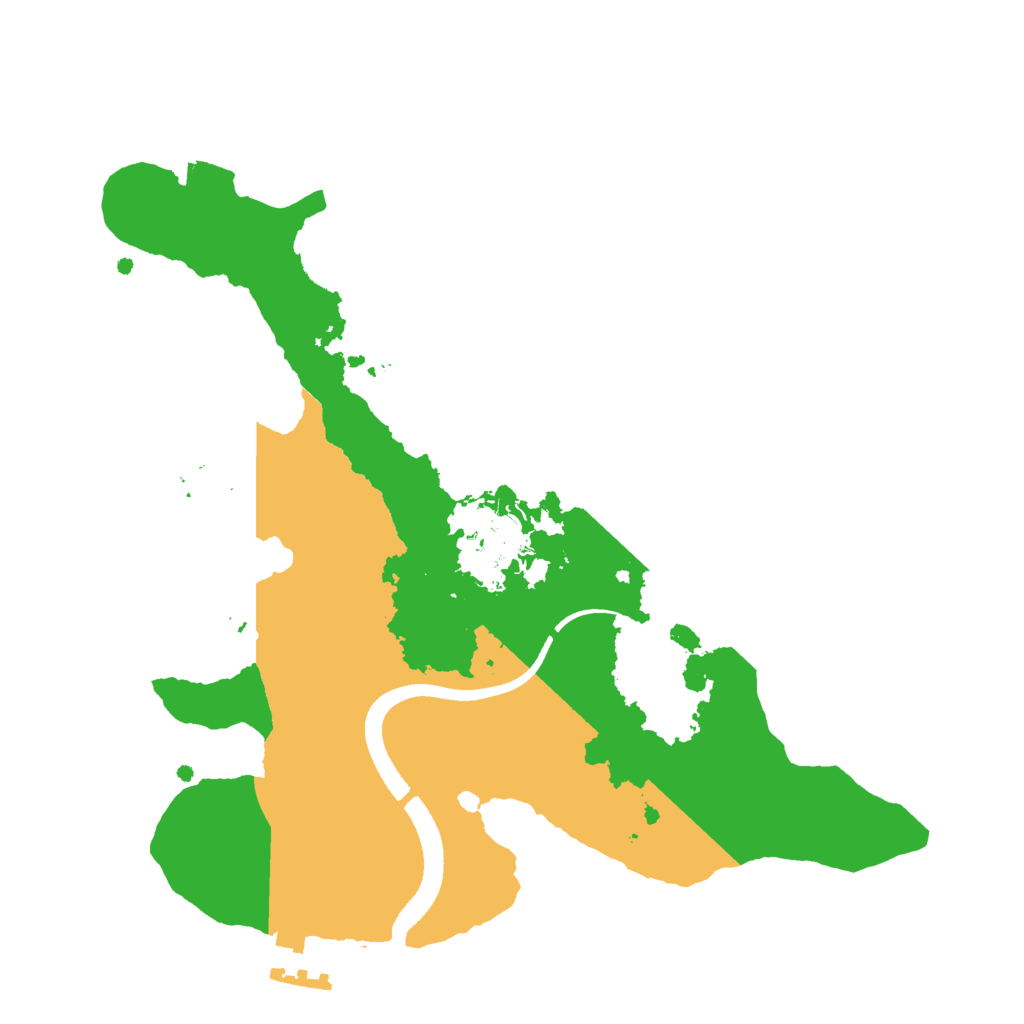Biome Rust Map: Procedural Map, Size: 2500, Seed: 156914248