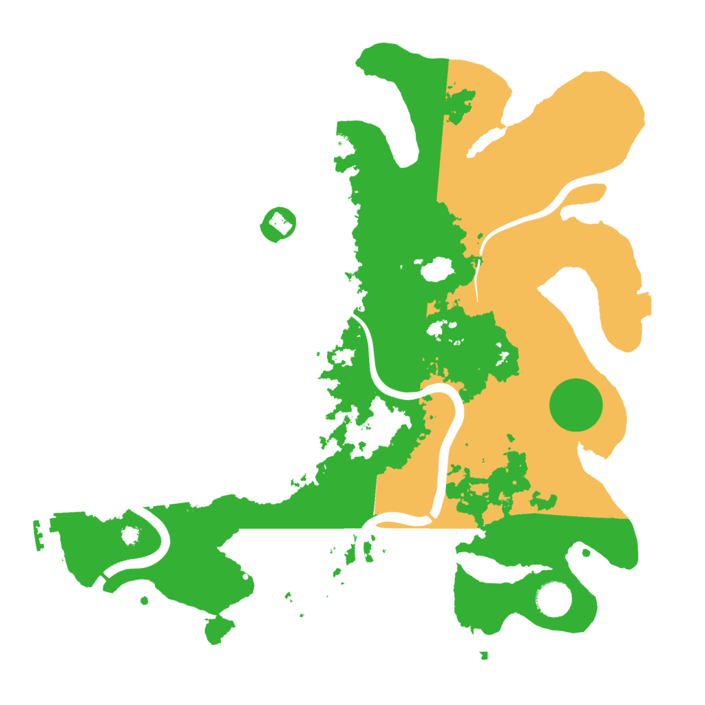 Biome Rust Map: Procedural Map, Size: 3500, Seed: 843291047
