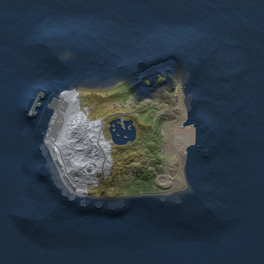 Rust Map: Procedural Map, Size: 1500, Seed: 1117120878, 3 Monuments