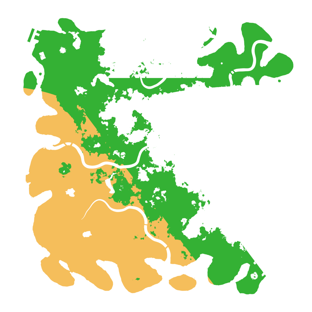 Biome Rust Map: Procedural Map, Size: 4500, Seed: 433647519