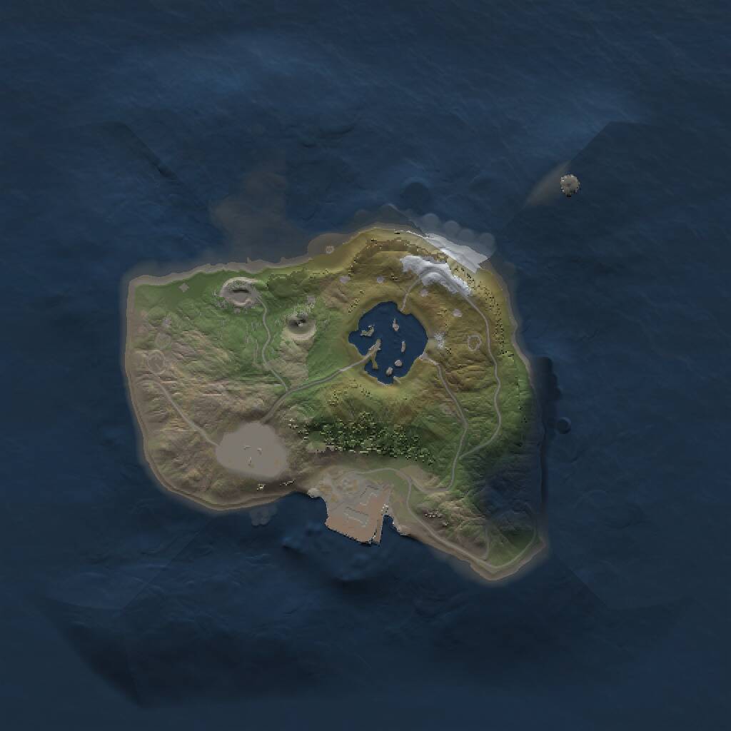 Rust Map: Procedural Map, Size: 1500, Seed: 4545481, 2 Monuments