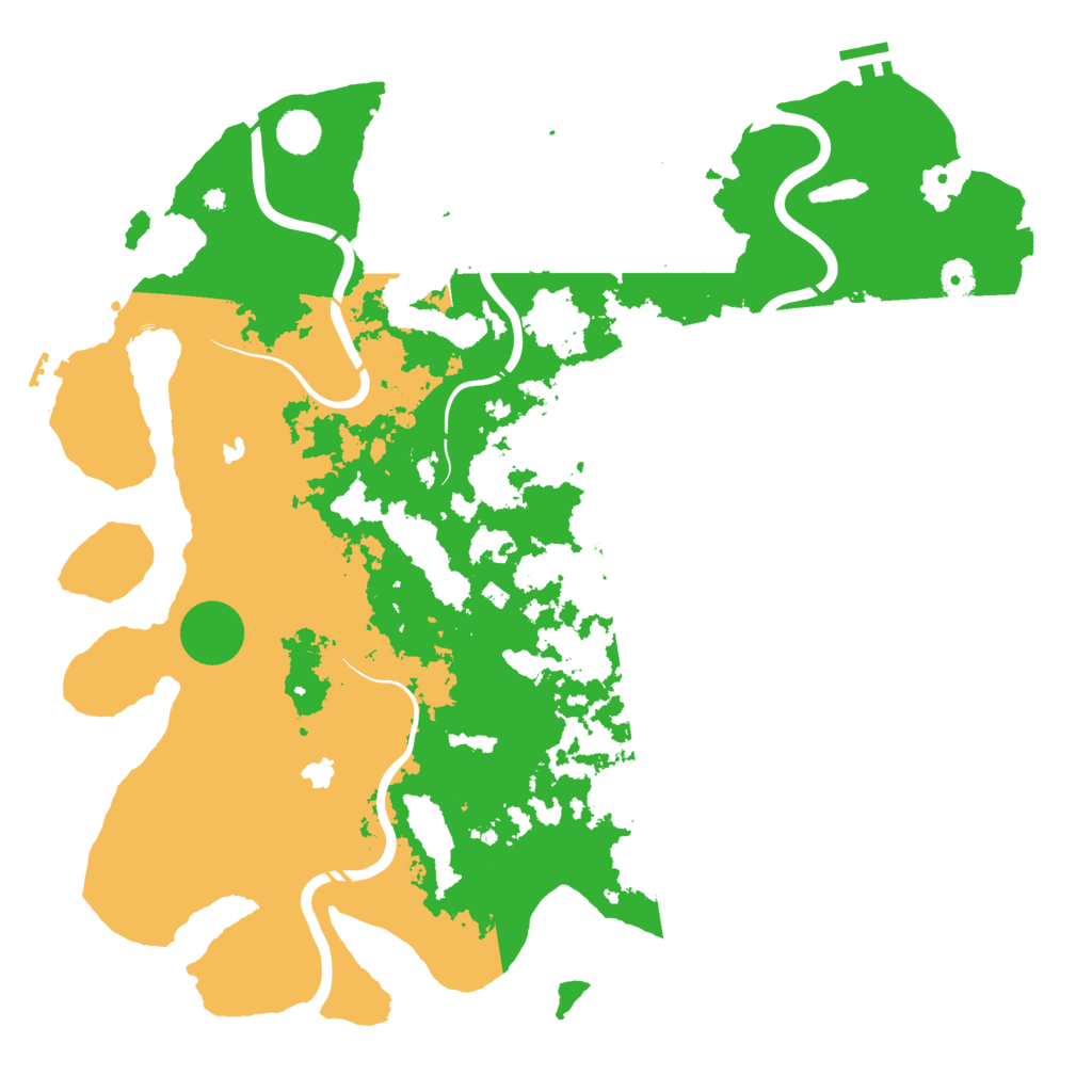 Biome Rust Map: Procedural Map, Size: 4500, Seed: 1069599519