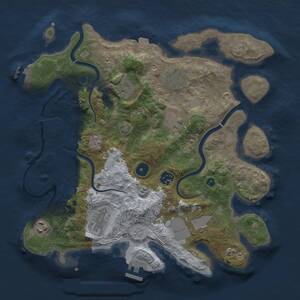 Thumbnail Rust Map: Procedural Map, Size: 3500, Seed: 181265283, 14 Monuments