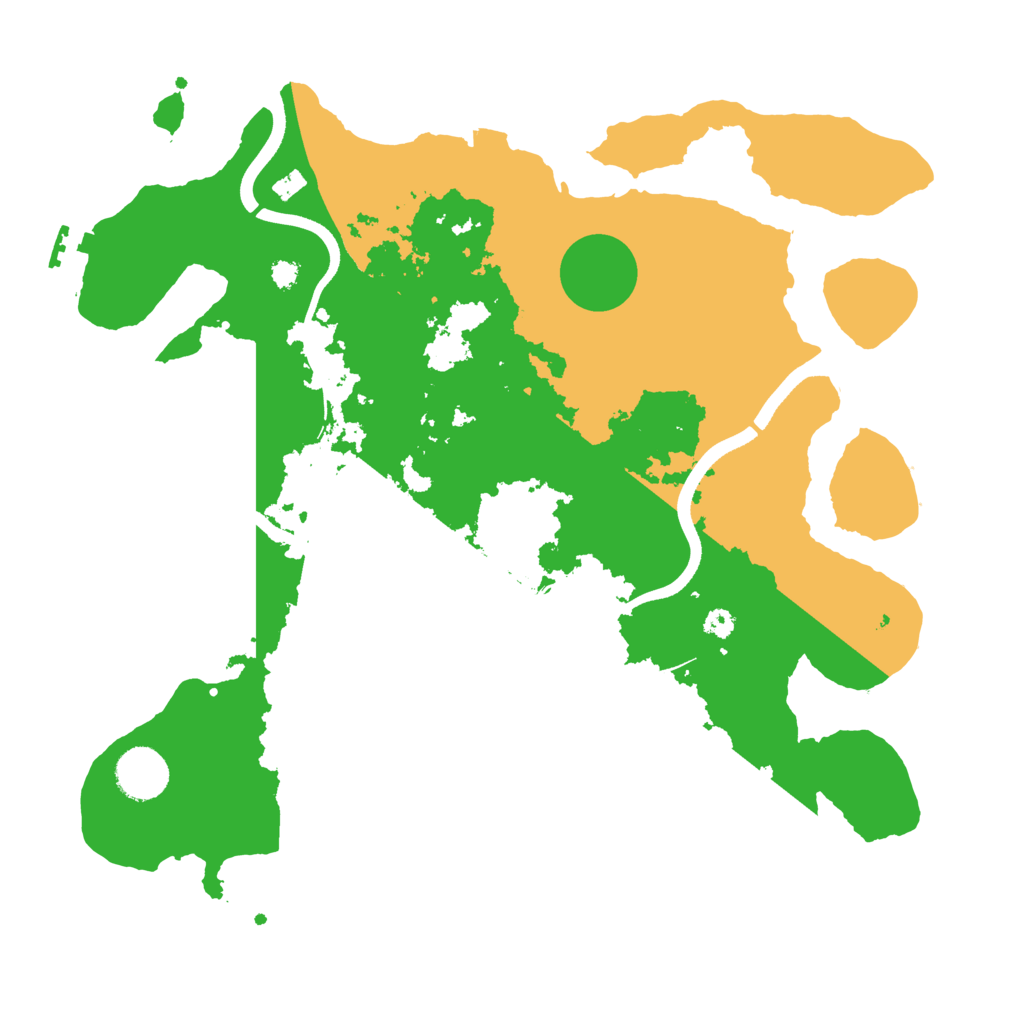 Biome Rust Map: Procedural Map, Size: 3500, Seed: 181265283