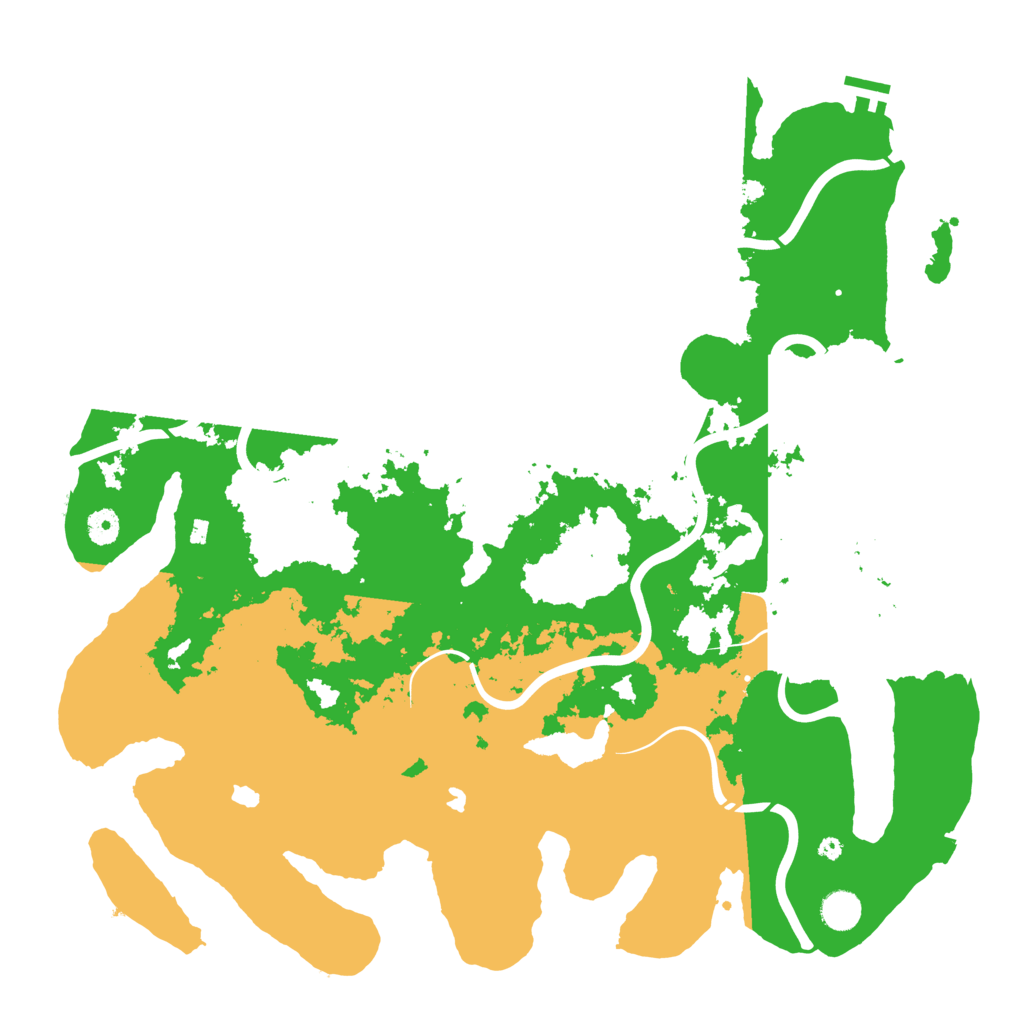 Biome Rust Map: Procedural Map, Size: 4500, Seed: 2134791266