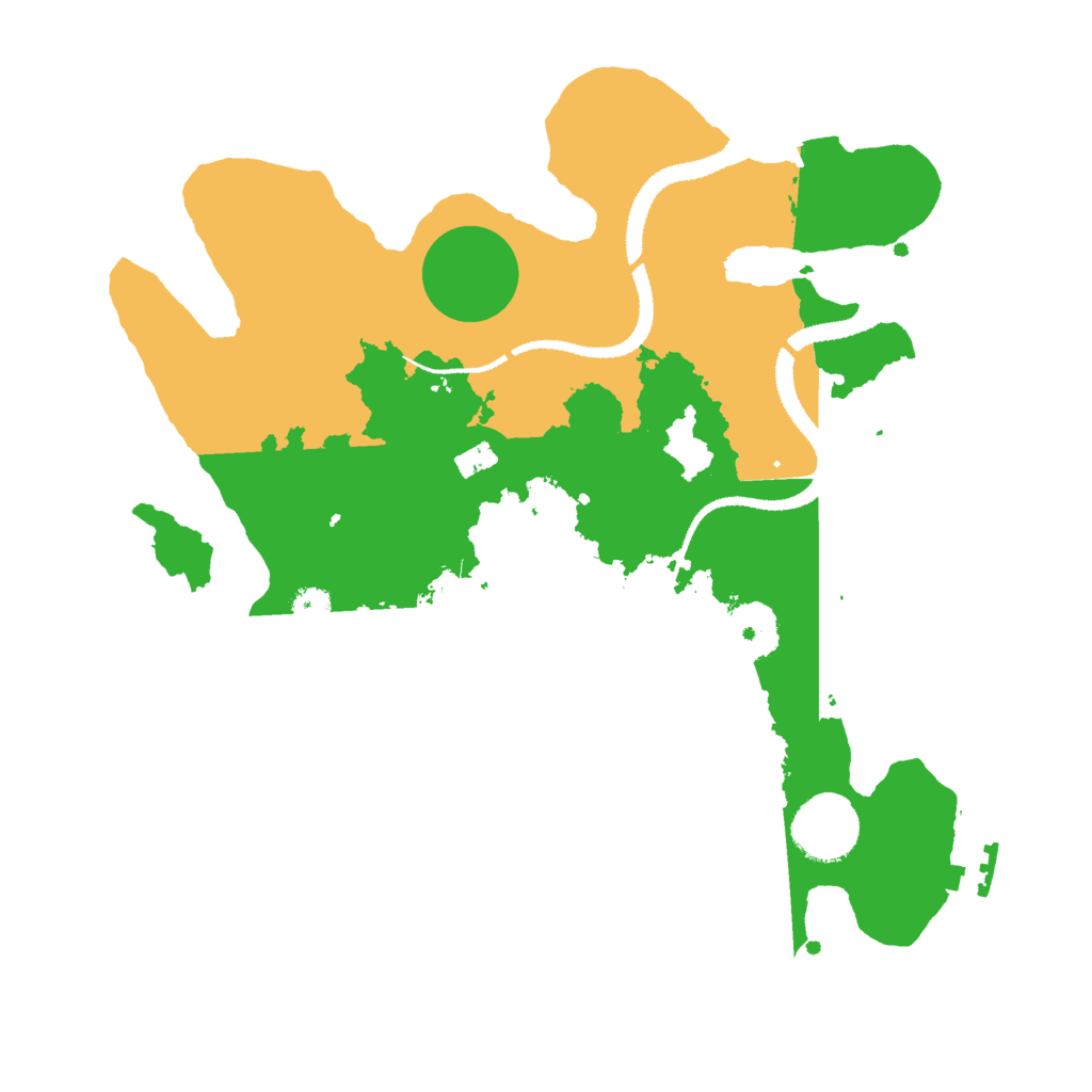 Biome Rust Map: Procedural Map, Size: 3000, Seed: 876764