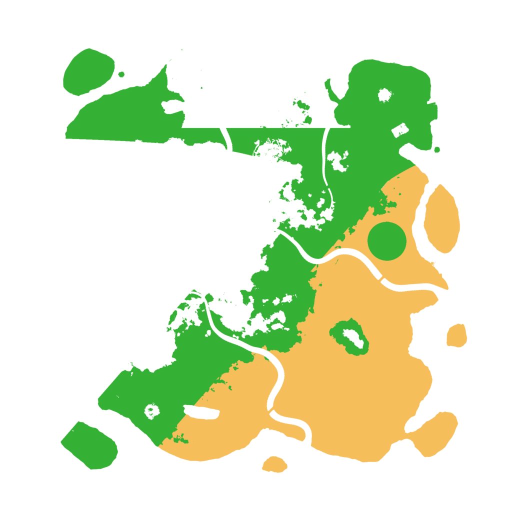 Biome Rust Map: Procedural Map, Size: 3500, Seed: 126598
