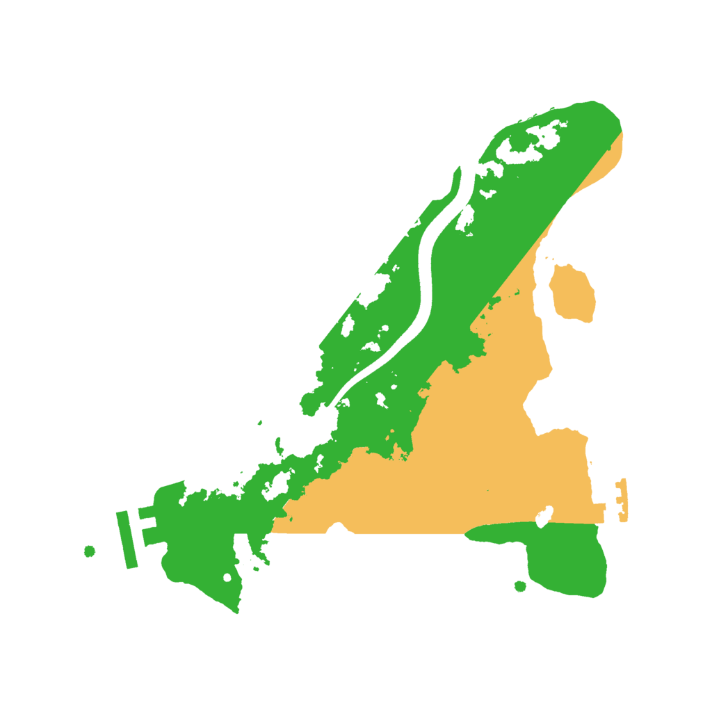 Biome Rust Map: Procedural Map, Size: 2500, Seed: 590237
