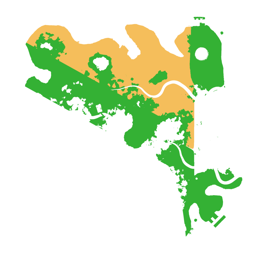 Biome Rust Map: Procedural Map, Size: 3500, Seed: 1666885971