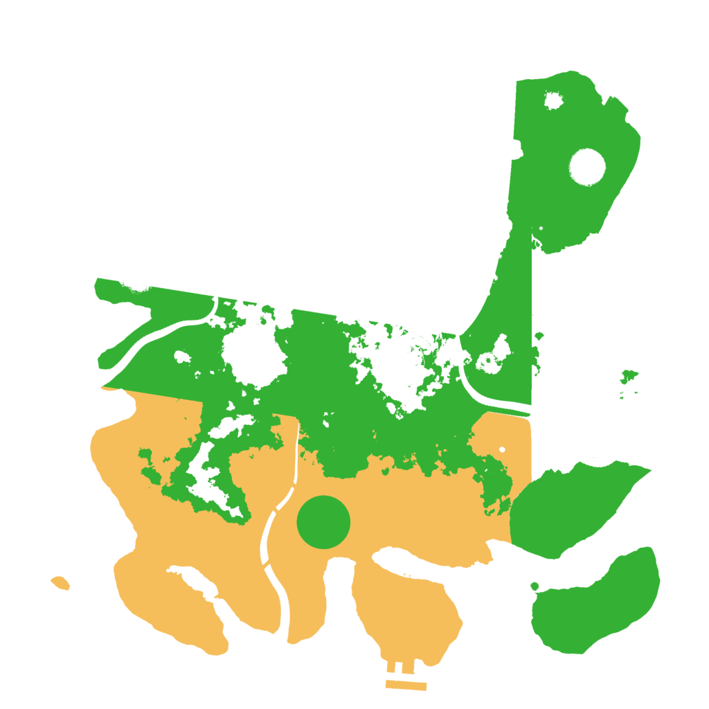 Biome Rust Map: Procedural Map, Size: 3500, Seed: 95177831